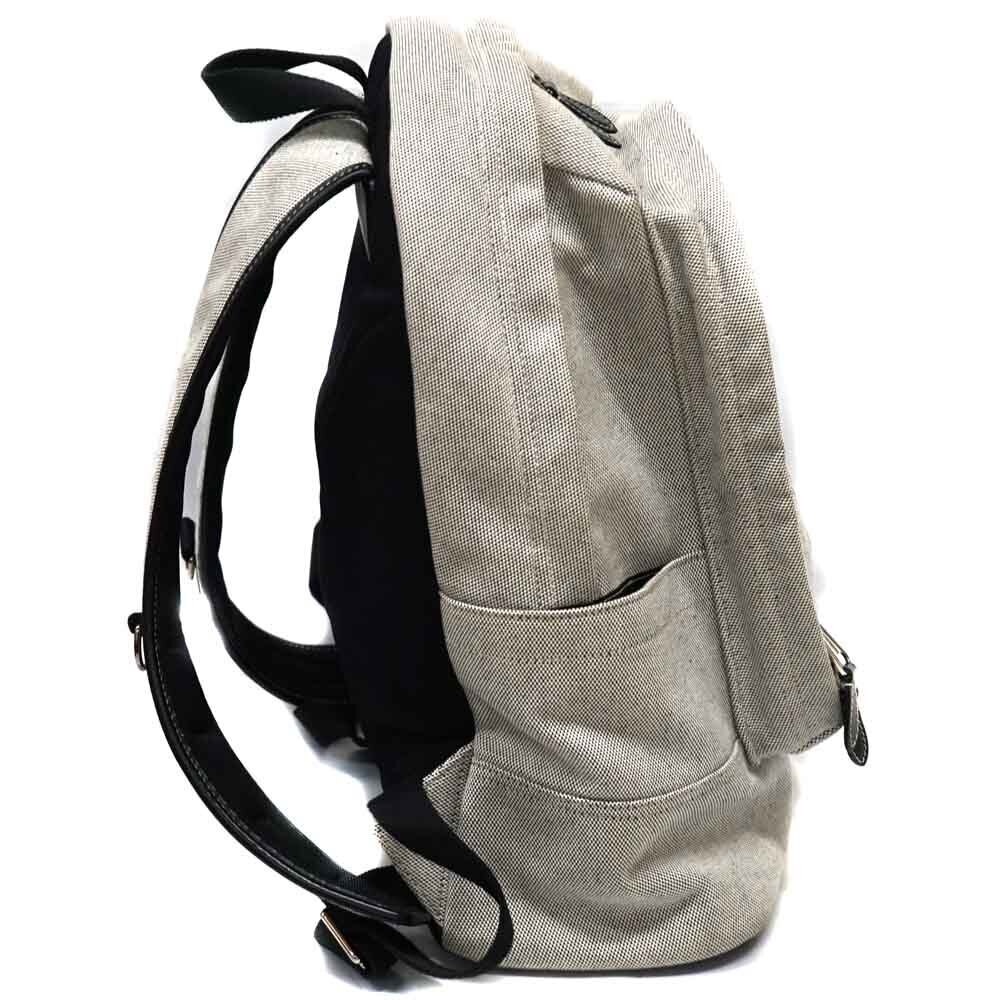 BURBERRY Backpack Rucksack Daypack Bag Rucksack Canvas Gray Black - Picture 4 of 11
